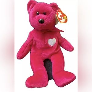 Ty 8.5 inch Valentina Red Bear Beanie Baby